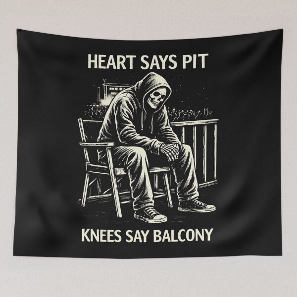 Item preview, Funny Heart Says Pit Knees Say Balcony designed and sold by ona2fepan.