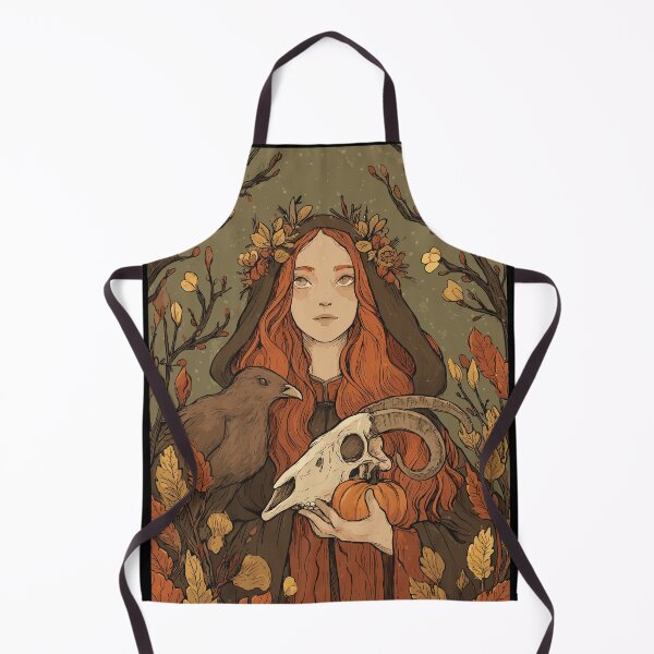 Item preview, Witch Samhain Skull Offering Sabbat designed and sold by bapupa.