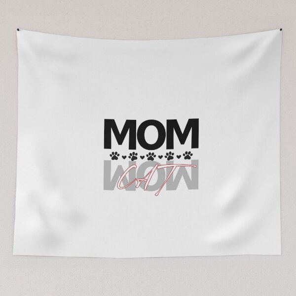 Item preview, WOW Cat Mom Clever Wordplay Graphic designed and sold by Atlasoloji.