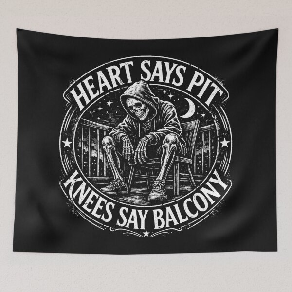 Item preview, Funny Heart Says Pit Knees Say Balcony designed and sold by ona2fepan.