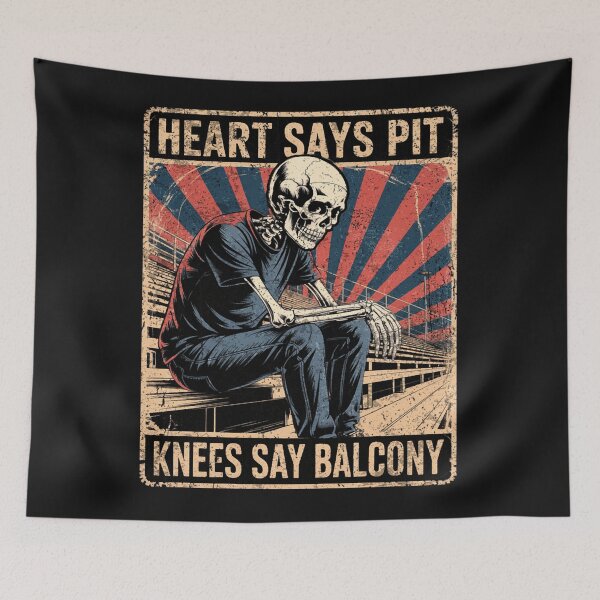 Item preview, Funny Heart Says Pit Knees Say Balcony designed and sold by ona2fepan.