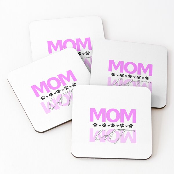 Item preview, Pink Cat Mom Aesthetic Typographic Quote designed and sold by Atlasoloji.