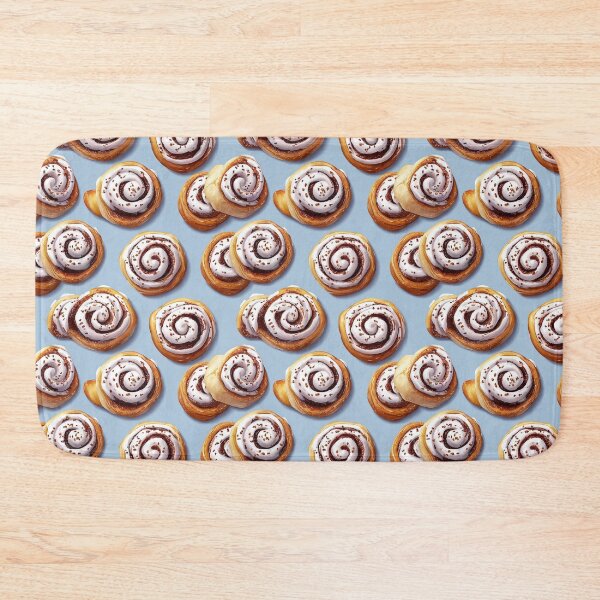Item preview, Cinnamon Roll Pattern Sweet Bun Foodie Dessert designed and sold by NicolasGlowArt.