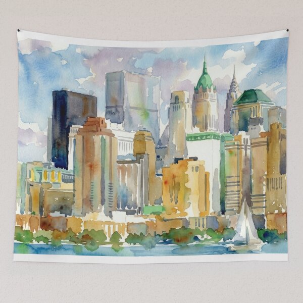Item preview, NYC Skyline Colors designed and sold by caracatita75.