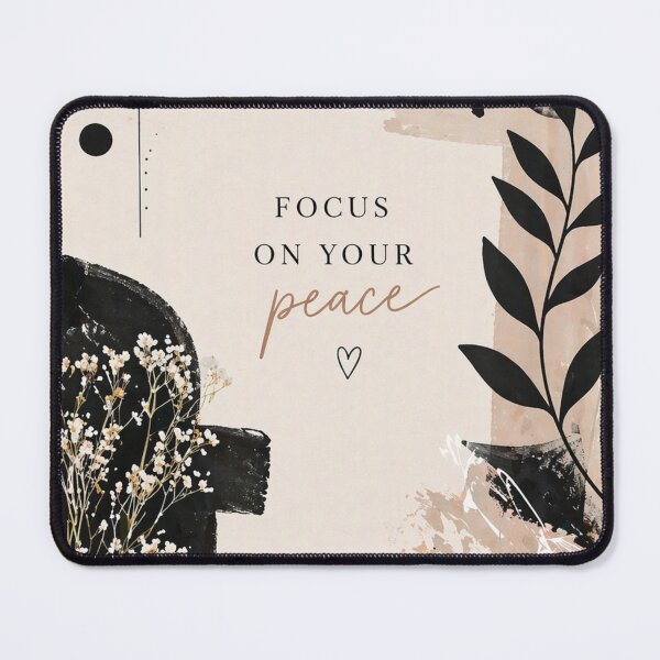 Item preview, Focus On Your Peace Phone Case Aesthetic Boho Minimal Design Neutral Abstract Art designed and sold by IconicDesignsXd.