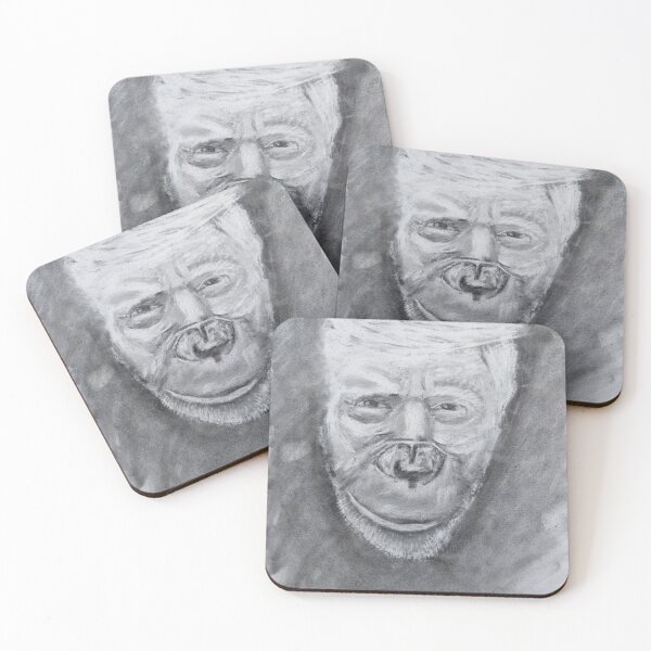 Item preview, Smiling Man – Expressive Charcoal Portrait / Character Study Drawing designed and sold by Rookie-Creator.