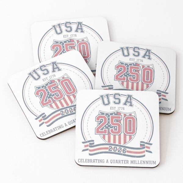Item preview, White USA 250th Anniversary T-shirt. 2026 Anniversary T-shirt. Patriotic T-shirt with shield1776. designed and sold by MojNetSerwis WWK.