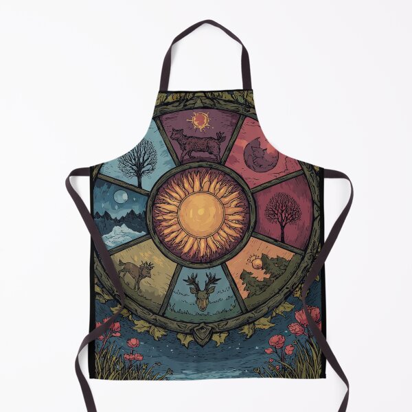 Item preview, Solar Sabbat Cycle Nature Wheel  designed and sold by bapupa.