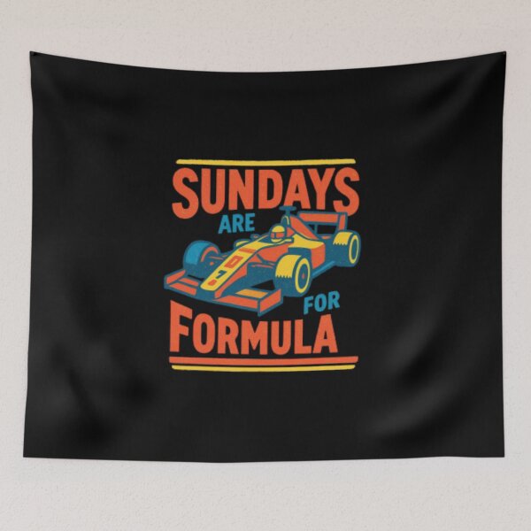 Item preview, "Sundays Are for Formula 1" Retro F1 Graphic Tee – Classic Race Car Design for Motorsport Enthusiasts designed and sold by Colorful-Garden.