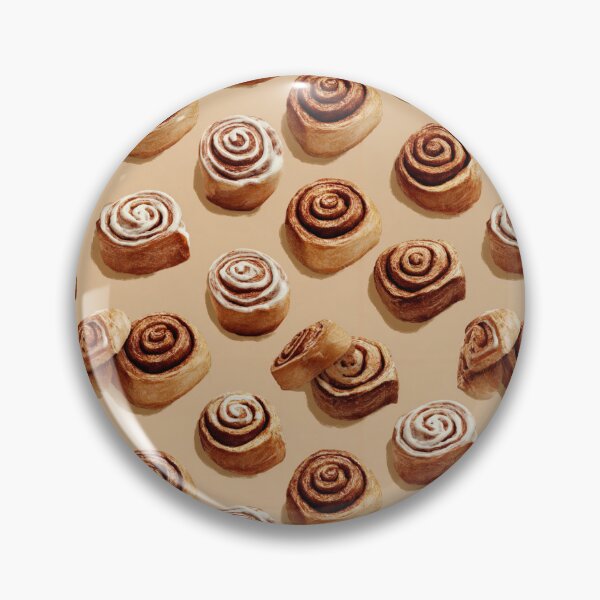 Item preview, Delicious Cinnamon Roll Pattern Sweet Treat Design designed and sold by NicolasGlowArt.