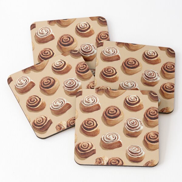 Item preview, Delicious Cinnamon Roll Pattern Sweet Treat Design designed and sold by NicolasGlowArt.
