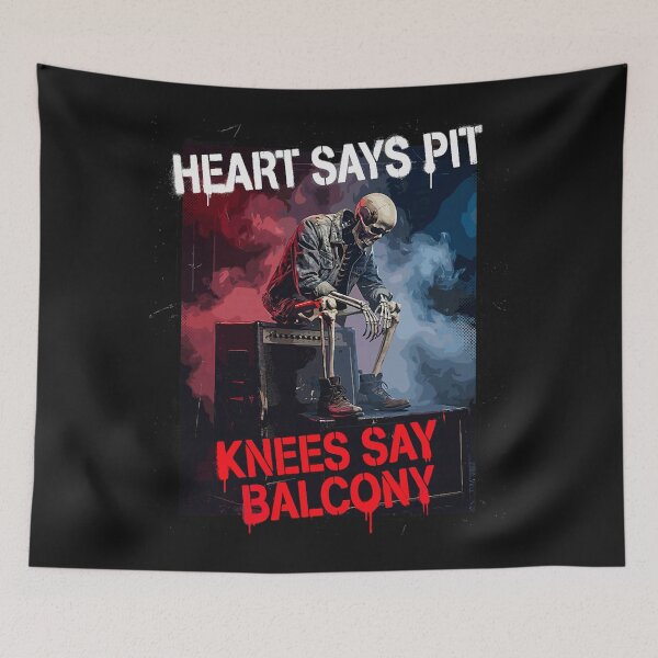 Item preview, Funny Heart Says Pit Knees Say Balcony designed and sold by ona2fepan.