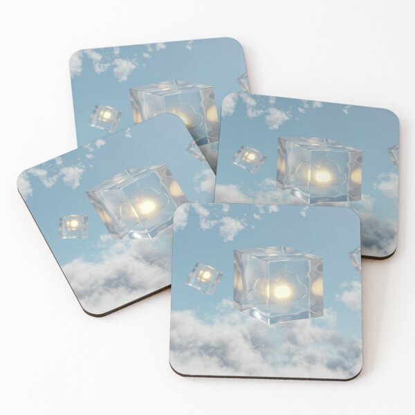 Item preview, Golden Zen - Blue Water Ripples and Floating Rings Abstract designed and sold by Art-Ulas.