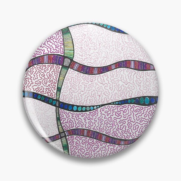 Item preview, Wesker - Hand Drawn ASMR Thread Circle Stripe Pattern  designed and sold by AJPrettyObscene.