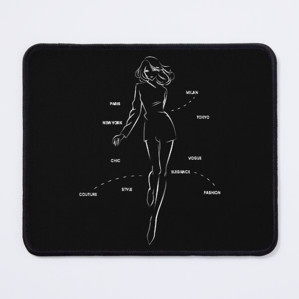 Item preview, Silver Avant-Garde Fashion Silhouette: Gothic Chic Runway designed and sold by MalisoStickers.