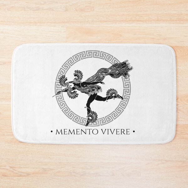 Item preview, Memento Vivere Latin Quote Mythical Figure designed and sold by Rehnair.