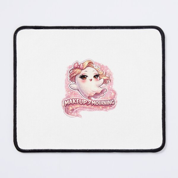 Item preview, MAKEUP > MOURNING – Sassy Glam Ghost with Pink Aura Glitter Design designed and sold by SparkVault.
