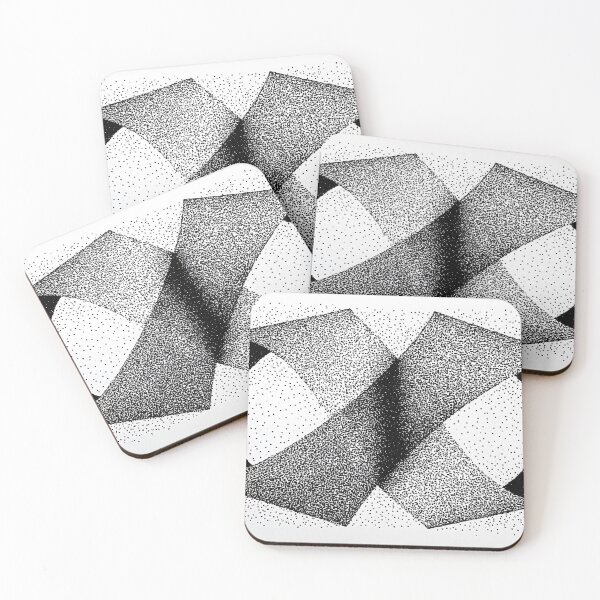 Item preview, 047-001 Crisp Gallery White And Deep Carbon Blacks, Image 1 of 3 designed and sold by nikoart001.