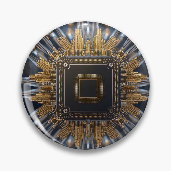 Item preview, Quantum Heart - Gold & Silver Circuitry Abstract designed and sold by Art-Ulas.