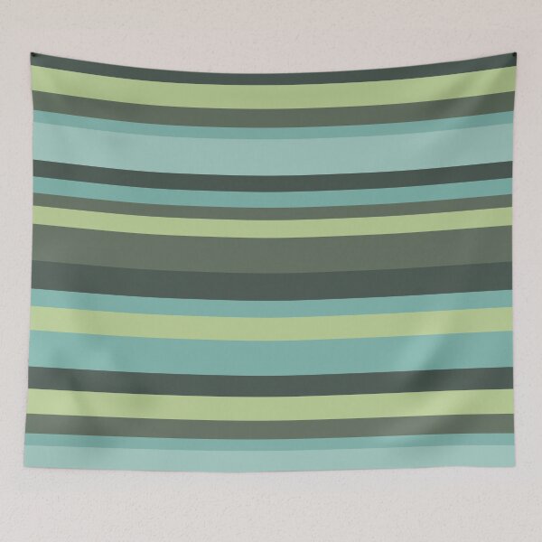 Item preview, Striped Pattern in Cool Greens and Blues designed and sold by ChantellaGF.