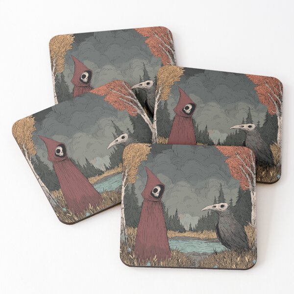 Item preview, Cloaked Spirit Crow Familiar - Wiccan Art designed and sold by bapupa.