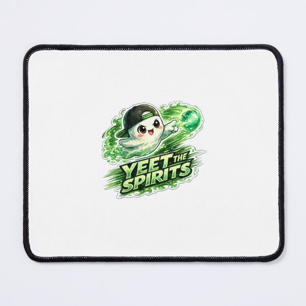 Item preview, YEET THE SPIRITS – Chibi Ghost Throwing Spectral Orb Streetwear Design designed and sold by SparkVault.