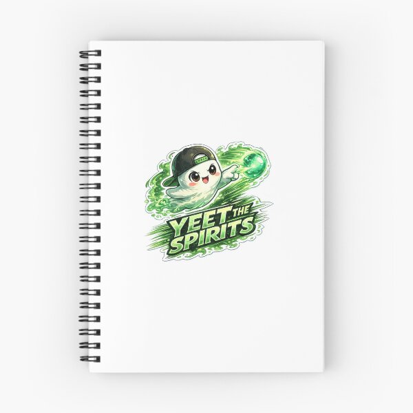 Item preview, YEET THE SPIRITS – Chibi Ghost Throwing Spectral Orb Streetwear Design designed and sold by SparkVault.