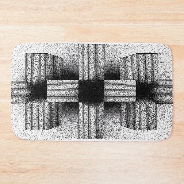 Item preview, 047-002 Crisp Gallery White And Deep Carbon Blacks, Image 2 of 3 designed and sold by nikoart001.