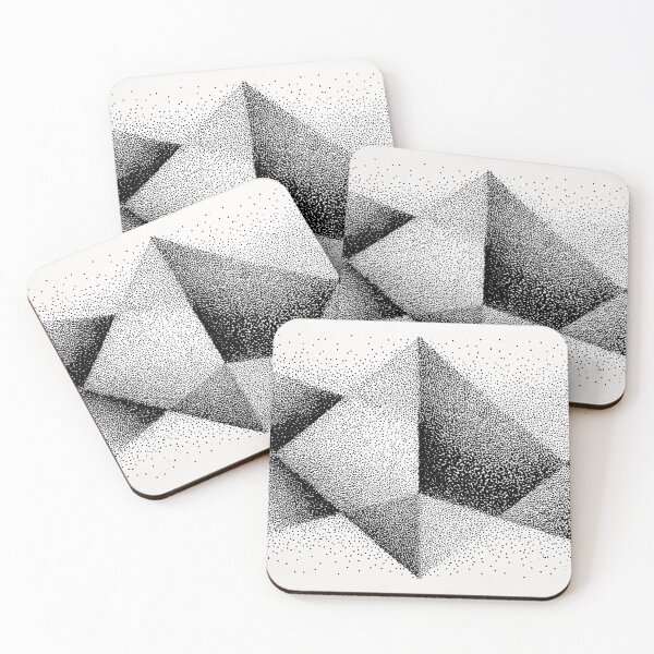 Item preview, 047-003 Crisp Gallery White And Deep Carbon Blacks, Image 3 of 3 designed and sold by nikoart001.