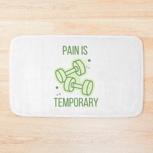 Item preview, Pain is Temporary Motivational Gym quote designed and sold by Rehnair.