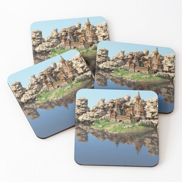 Item preview, Medieval Wooden Fortress Landscape designed and sold by Vac1.
