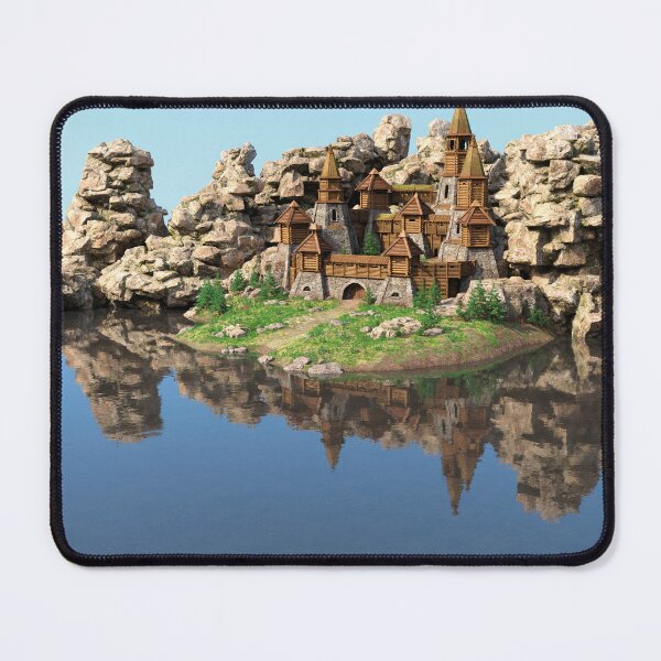 Item preview, Medieval Wooden Fortress Landscape designed and sold by Vac1.