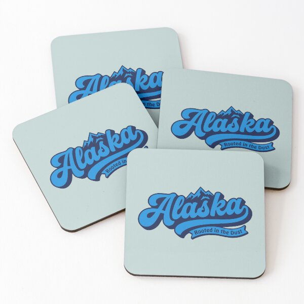 Item preview, Alaska Rooted in the Dust Retro 70s Script Mountain Peak Vintage Aesthetic designed and sold by Cozy-Old-Pub.