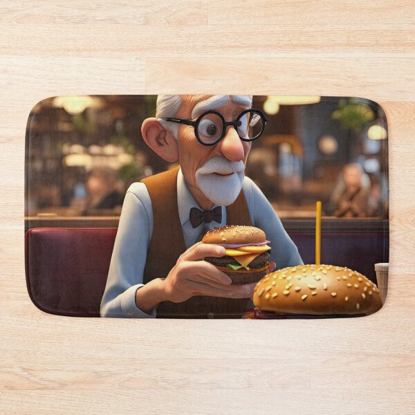 Item preview, Old Man taking time out for a Burger designed and sold by Colin Bentham.