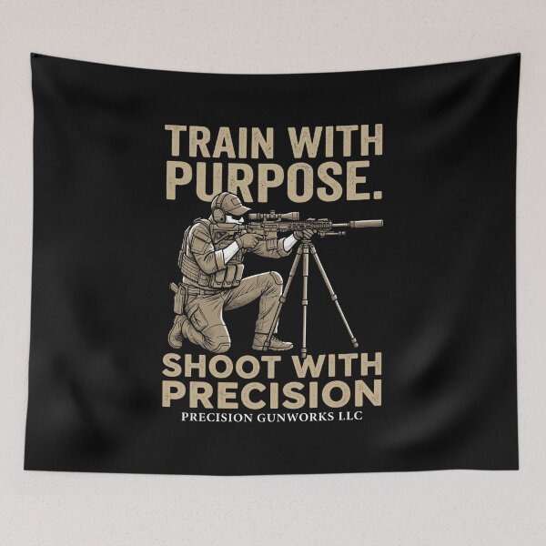 Item preview, Train With Purpose. Shoot With Precision Precision Gunworks Llc Marksmanship Shooter designed and sold by FormalDehyena.