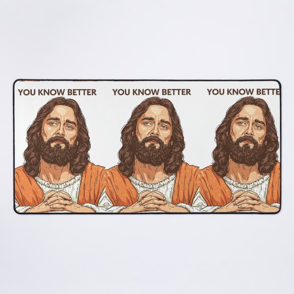 Item preview, You Know Better Jesus Orange Robe Art designed and sold by Piotrek0001.