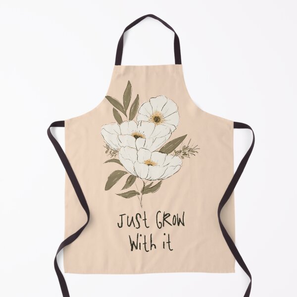 Item preview, Whimsical Botanical Affirmation Art 1A – “Just Grow With It” (Portrait) designed and sold by Claire_Brown.