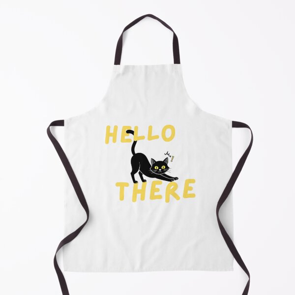 Item preview, Hello There Stretching Black Cat designed and sold by Rehnair.