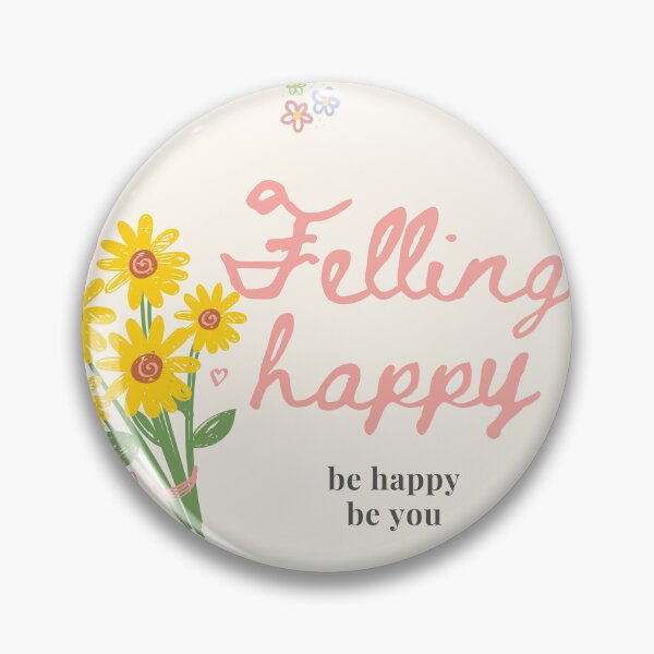 Item preview, Feeling Happy - Be Happy Be You | Minimalist Positive Quote designed and sold by Moodmercher.