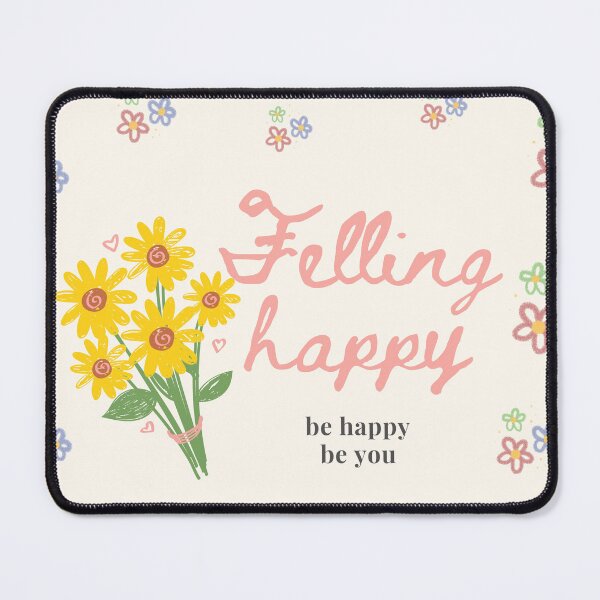 Item preview, Feeling Happy - Be Happy Be You | Minimalist Positive Quote designed and sold by Moodmercher.