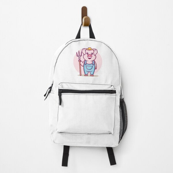 Item preview, Cute Farmer Pig with Pitchfork designed and sold by mstkaru.