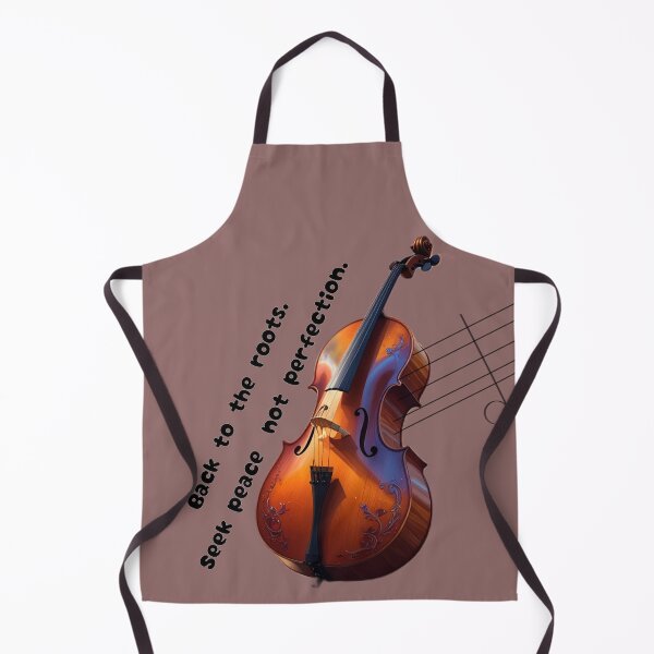 Item preview, Vintage Cello Art with Inspirational Quote" veya "Classical Music Violin Aesthetic Back to the Roots designed and sold by SahmatArt.