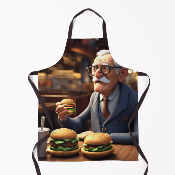 Item preview, Old Man taking time out for a Burger designed and sold by Colin Bentham.
