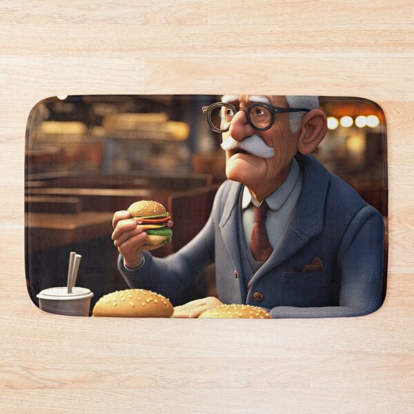 Item preview, Old Man taking time out for a Burger designed and sold by Colin Bentham.