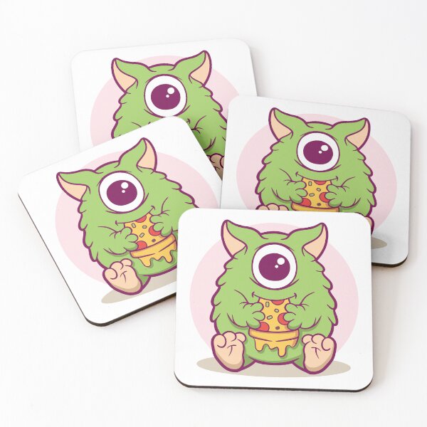 Item preview, One Eyed Cyclops Monster Eating Pizza designed and sold by mstkaru.