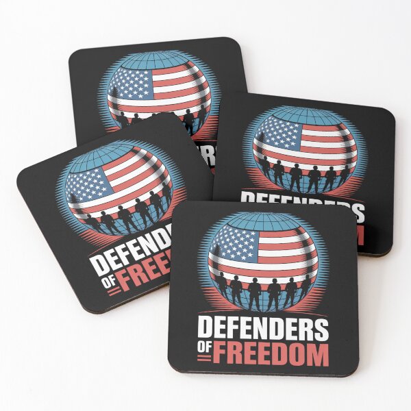 Item preview, Defenders of Freedom — Military Globe Silhouette American Flag Shirt V1 designed and sold by DarylWelsh2024.