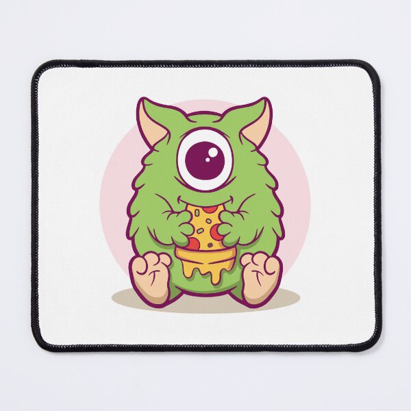Item preview, One Eyed Cyclops Monster Eating Pizza designed and sold by mstkaru.