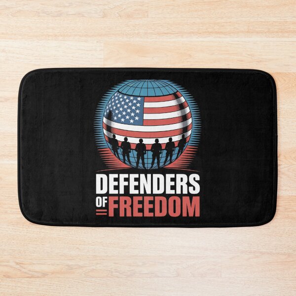 Item preview, Defenders of Freedom — Military Globe Silhouette American Flag Shirt V1 designed and sold by DarylWelsh2024.
