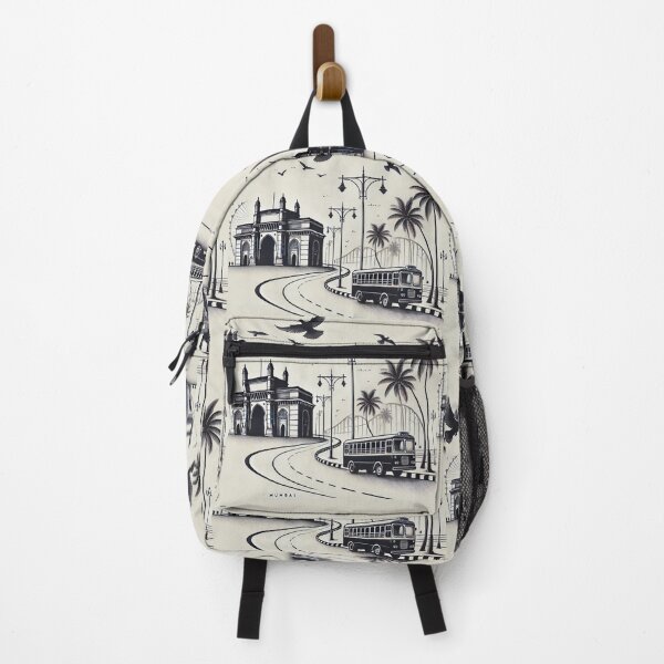 Item preview, Mumbai Minimal Line Art | Gateway of India Street Bus Aesthetic City designed and sold by Globalcitytees.