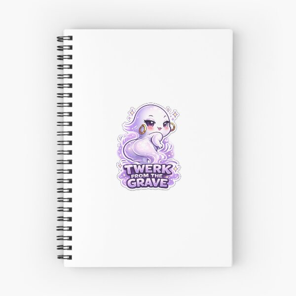 Item preview, TWERK FROM THE GRAVE – Sassy Chibi Ghost Booty Shake Sticker designed and sold by SparkVault.